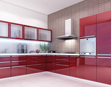 Acrylic Modular Kitchen